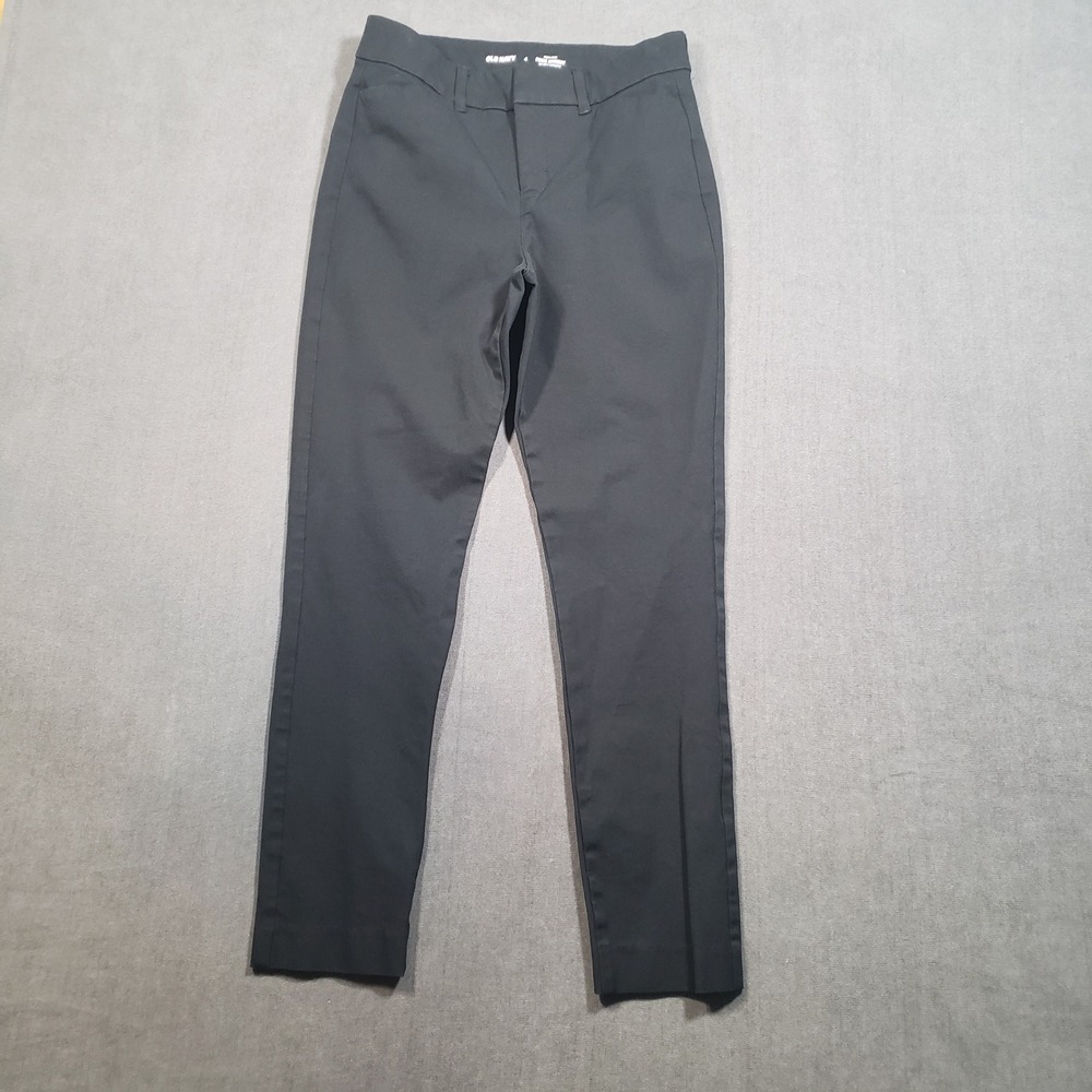 Old Navy Pixie Skinny Pants Womens 4 Black High Rise Secret Smooth Pockets